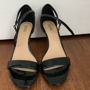 Michael Kors black strappy heels